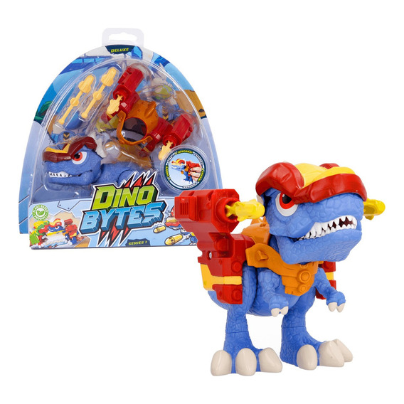 Dino Bytes Playset Dinosaurio Deluxe Color Azul