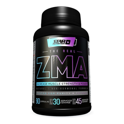 Zma Star Nutrition Zinc Magnesio Y Vitamina B6 X 90 Capsulas Sabor Sin Sabor