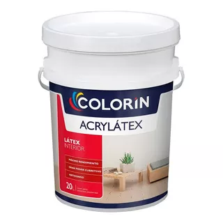 Colorín Pintura Acrylatex Latex Interior Mate 20 Lt