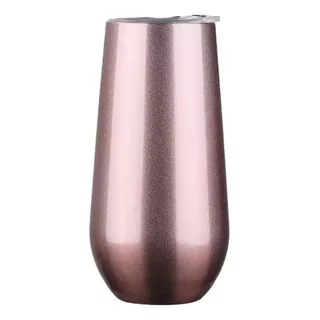 Taça Termica Copo Espumante Champagne Drink 150ml Premium Cor Rosa