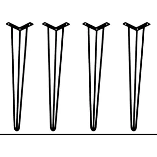 Suportes De Ferro Para Mesa Harpin Legs- 70 Cm (kit /04 Pés)