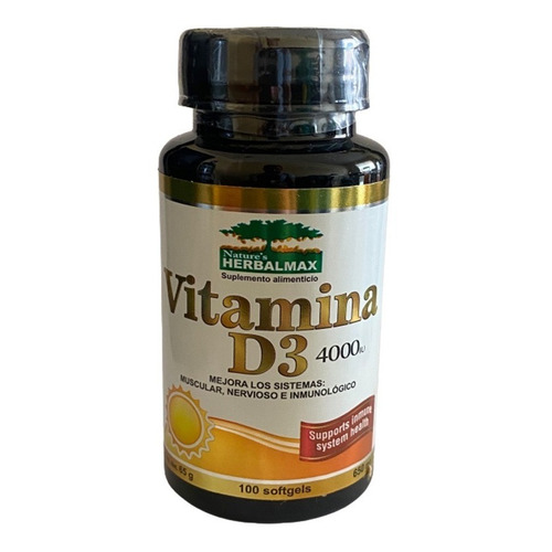 Vitamina D3 4000 Iu  100cápsulas Softgels 