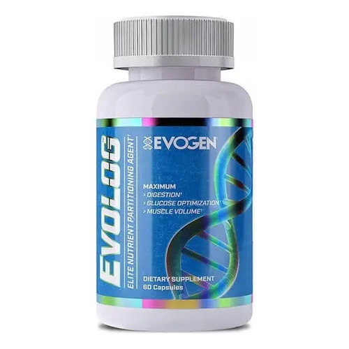 Evogen Evolog 60 Caps Optimiza Glucosa / Reduce Hinchazon Sabor Sin Sabor