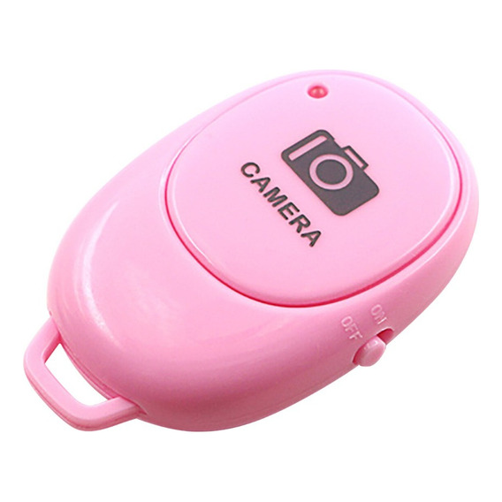 Disparador De Fotos Bluetooth Celulares Selfile Rosa 