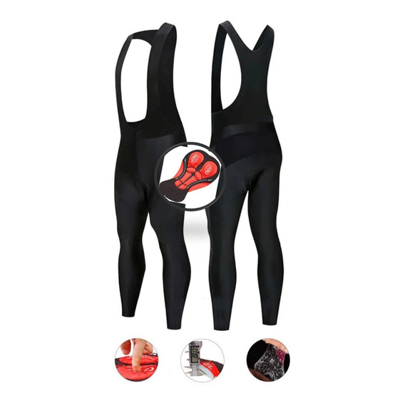 Licra Ciclismo Badana Larga Gel 20d Badana Pantalón Gel 