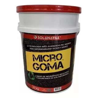 Microgoma Membrana Impermeabilizante 22 Kg Para Piso Y Pared Acabado Mate Color Gris