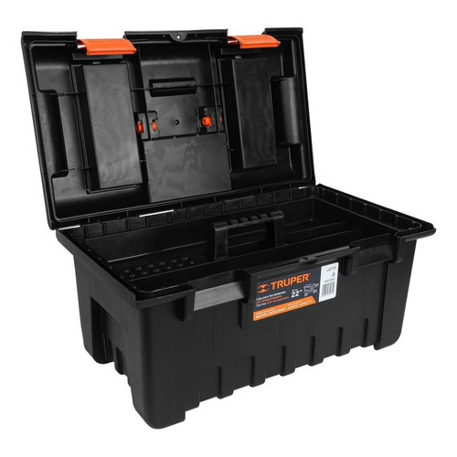 Caja Herramienta 22'' Naranja Con Comp. Truper 11145 Color Negro-naranja