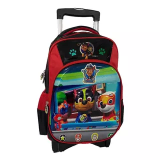 Morral Mochila Con Ruedas Pawpatrol Escolar 