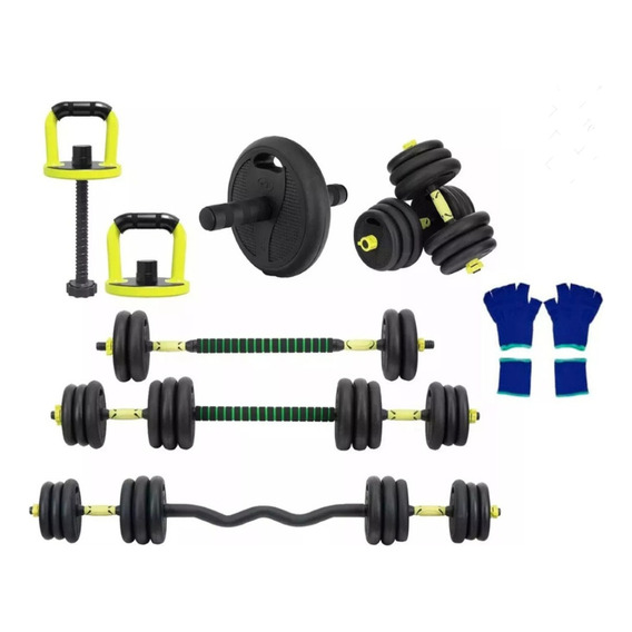 Kit Set De Mancuernas Ajustables Pesas Alta Calidad Gym 30kg