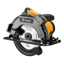 Serra Circular Deko 1600W 220V 185mm Laser Cortes Precisos Madeira
