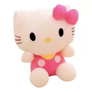 Manú Presentes Hello Kitty Pelúcia 20cm Rosa Macia Brinquedo Infantil Fofa