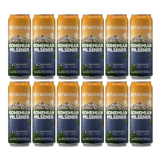 Cerveza Patagonia Bohemian Pilsener Lata 410 Ml X12 Oferta