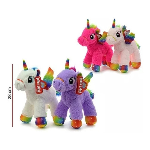 Peluche Unicornio Parado Con Alas Phi Phi Toys 4112
