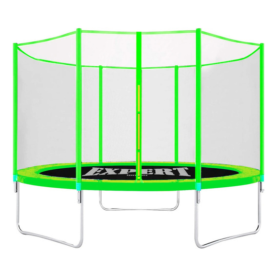  Expert Kids cama elástica trampolín CME001183 diámetro 1.83mts estructura reforzada calidad premium con red protectora externa y Cobertor de color verde