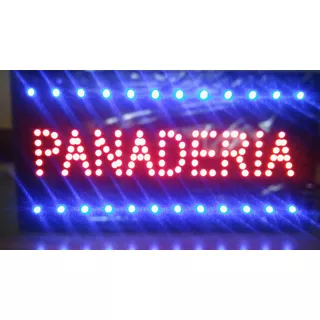 Cartel Led Panaderia Abierto Comidas O La Q` Quieras -