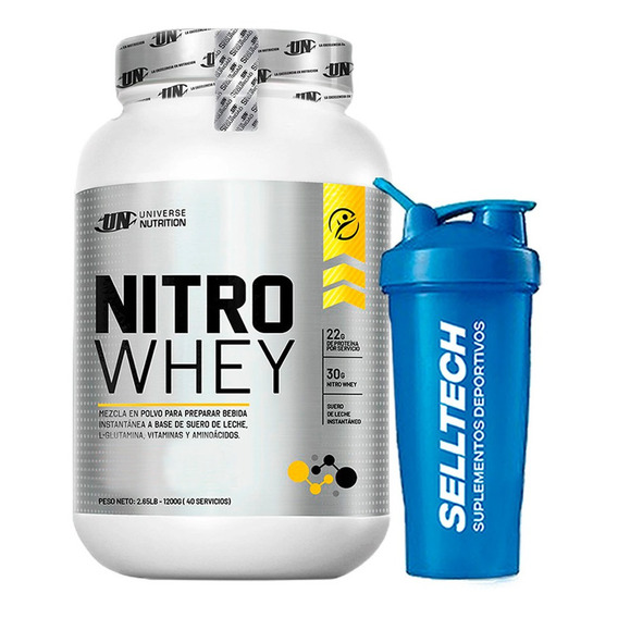 Proteína Universe Nutrition Nitrowhey 1.25kg Vainilla+shaker