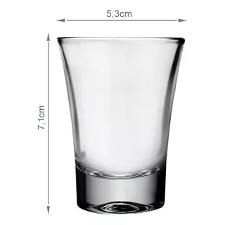 Vaso Shot Tequila/vodka Nadir Olé 60ml X24uni. Color Transparente