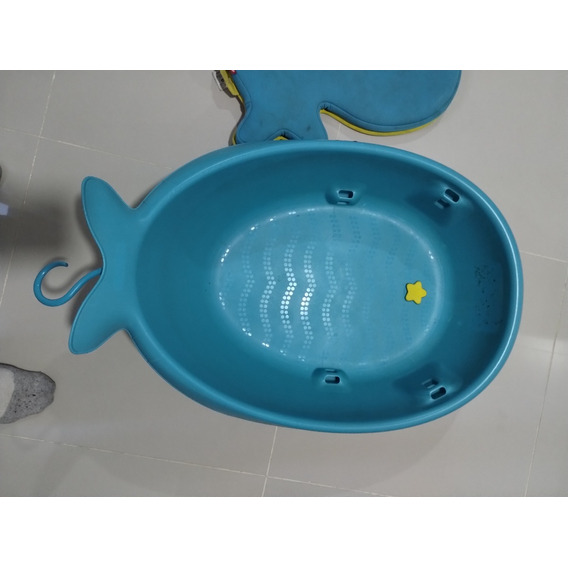 Bañera Bebe Skip Hop Ballena C/ Adaptador Gancho Y Almohadon