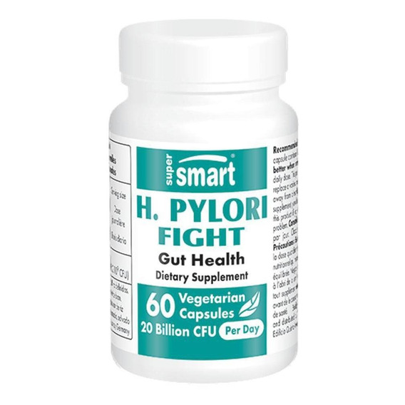 Suplemento en cápsulas vegetarianas Supersmart Probiotic Supersmart - H. Pylori Fight Natural pylopass™ (lactobacillus reuteri) 200 mg Supersmart - H. Pylori Fight Natural