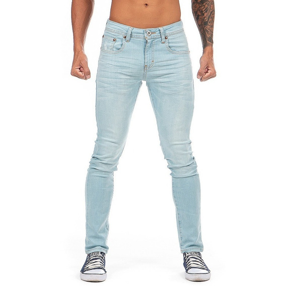 Pantalón Mezclilla Stretch Hombre Opps Jeans Bleach 