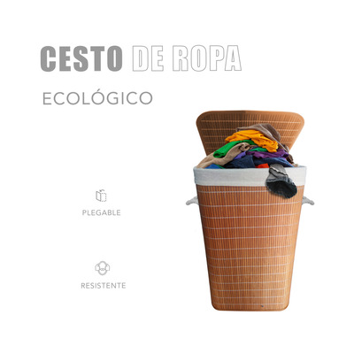 Cesto Para Ropa Bmbu Plegable Canasto Desmontable Baño