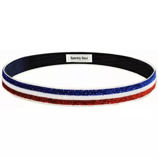 Sparkly Soul Headband (red White Blue, Wide)