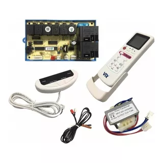 Kit Controle Com Placa Universal Ar Condic  Split Piso/teto 