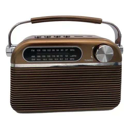 Bocina Radio Rd-217 Bluetooth Radio Fm Link Bits (c.24) Color Marrón