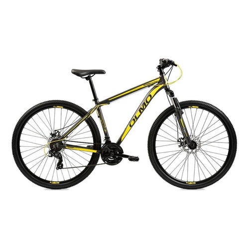 Bicicleta Mtb Olmo Wish 290 Freno Disco Aluminio R29 - Fas! Color Gris/Amarillo Tamaño del cuadro 18