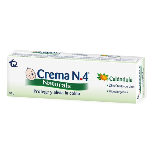 Crema N 4 Antipañalitis Natural Tubo X 90 Gramos