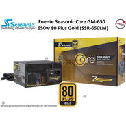 Fuente Seasonic Core Gm-650 650w 80 Plus Gold (ssr-650lm)