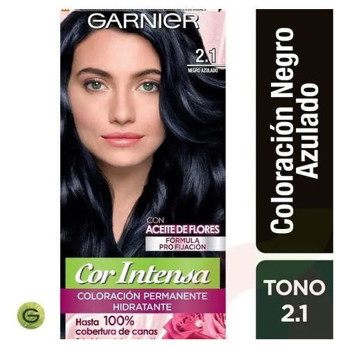 Kit Tinta L'Oréal  Cor intensa Cor intensa 2.1 tono negro azulado 1Vol. para cabello