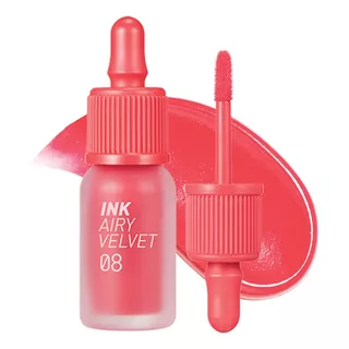 Labial Peripera Ink Airy Velvet #8 Orange Pink Mate Coreano