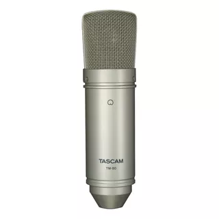 Microfone Tascam Tm-80 Condensador Cardioide Cor Prateado