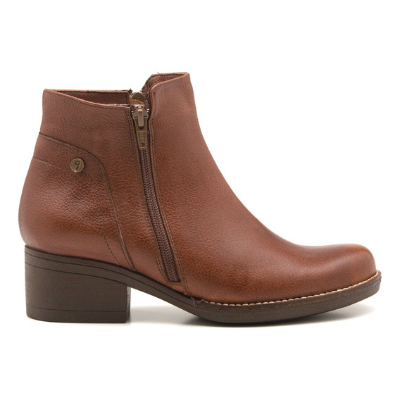 Bota De Cuero Marron Mujer Gravagna Mod:878