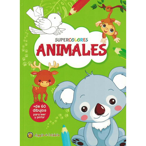 Libro Infantil Para Colorear Animales Supercolores