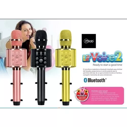 8912 – Micrófono Karaoke Bluetooth Lil' Voice 2 – con Funny Voice – Microlab