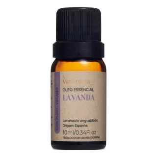 Óleo Essencial Para Difusor 100% Puro 10ml Via Aroma Lavanda