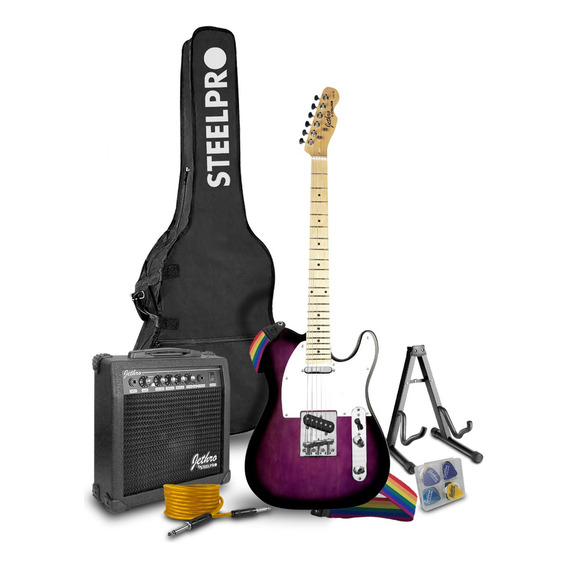 Paquete Guitarra Electrica Jethro Series By Steelpro 030sk