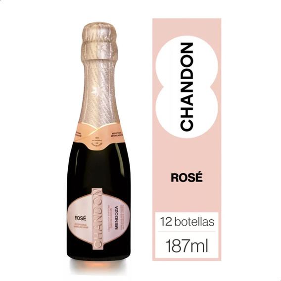 Champagne Chandon Rose Brut 187ml X12