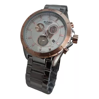 Reloj Análogo Gforce Chrono Hombre Pulso Acero Cronografos 