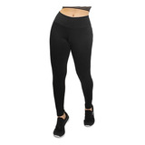 Calça Lisa Preto Legging Fitness Academia Caminhada Corrida