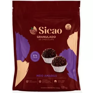 Granulado Vermicelli Sabor Chocolate Meio Amargo 37% Cacau