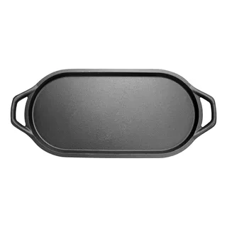 Chapa De Ferro Fundido 8331 Oval 45 Cm Preto Mta