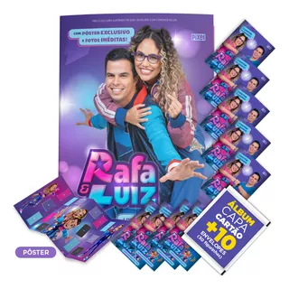 Rafa & Luiz Álbum Capa Cartão+10 Envelopes (50 Figurinhas)