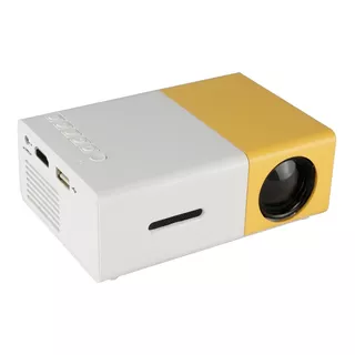 Mini Projetor Portátil Led Hd 600 Lumens Usb-hdmi-sd Amarelo 110-220v