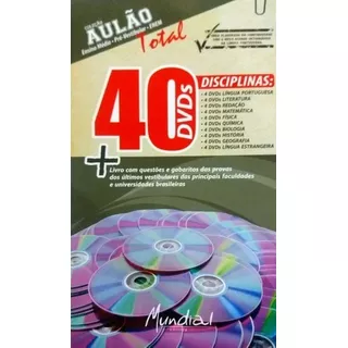 Box Com 40 Dvds Para Enem, Concursos E Vestibular - Original