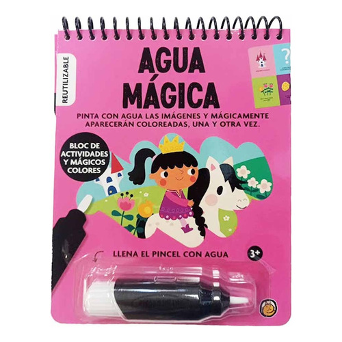 Princesas (agua Magica), De Equipo Editorial Guadal. Serie Agua Magica El Gato De Hojalata - Editorial Guadal, Tapa Cartone En Español, 2024