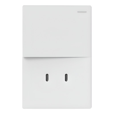 Llave De Luz  Tecla Y Toma Usb-c Milan Blanco  1 Canal   10 A 240v