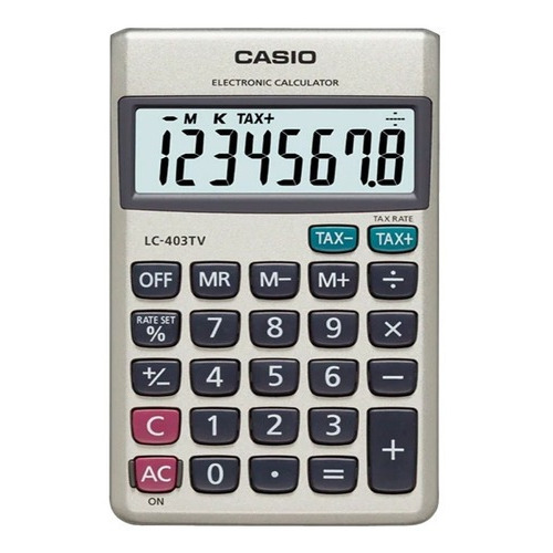 Calculadora De Bolsillo Casio Lc 403 Tv 